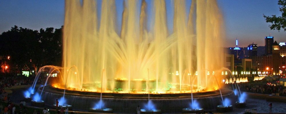 Montjuic Fountain in Barcelona